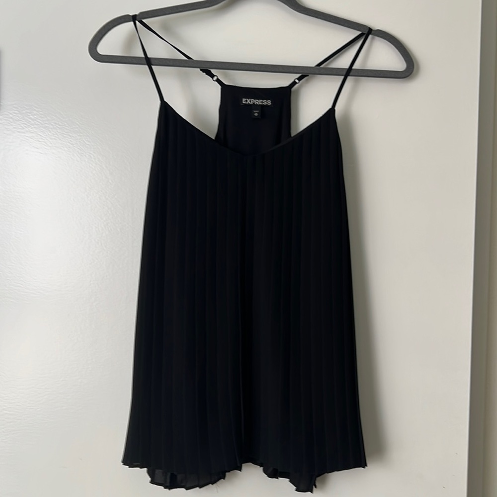 EXPRESS ❌⭕️ Black racerback tank blouse